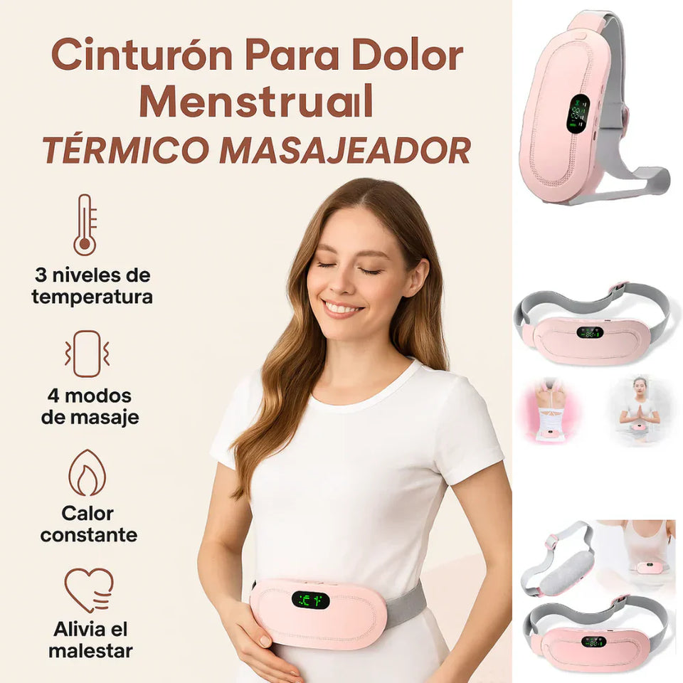 Cinturón Térmico Anticólicos Menstruales Recargable