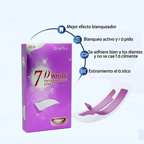 CINTAS BLANQUEADORAS DENTALES 7D WHITE - IMTURI