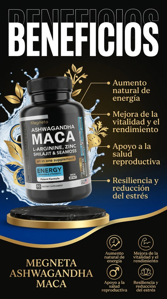 MEGNETA ASHWAGANDHA MACA
